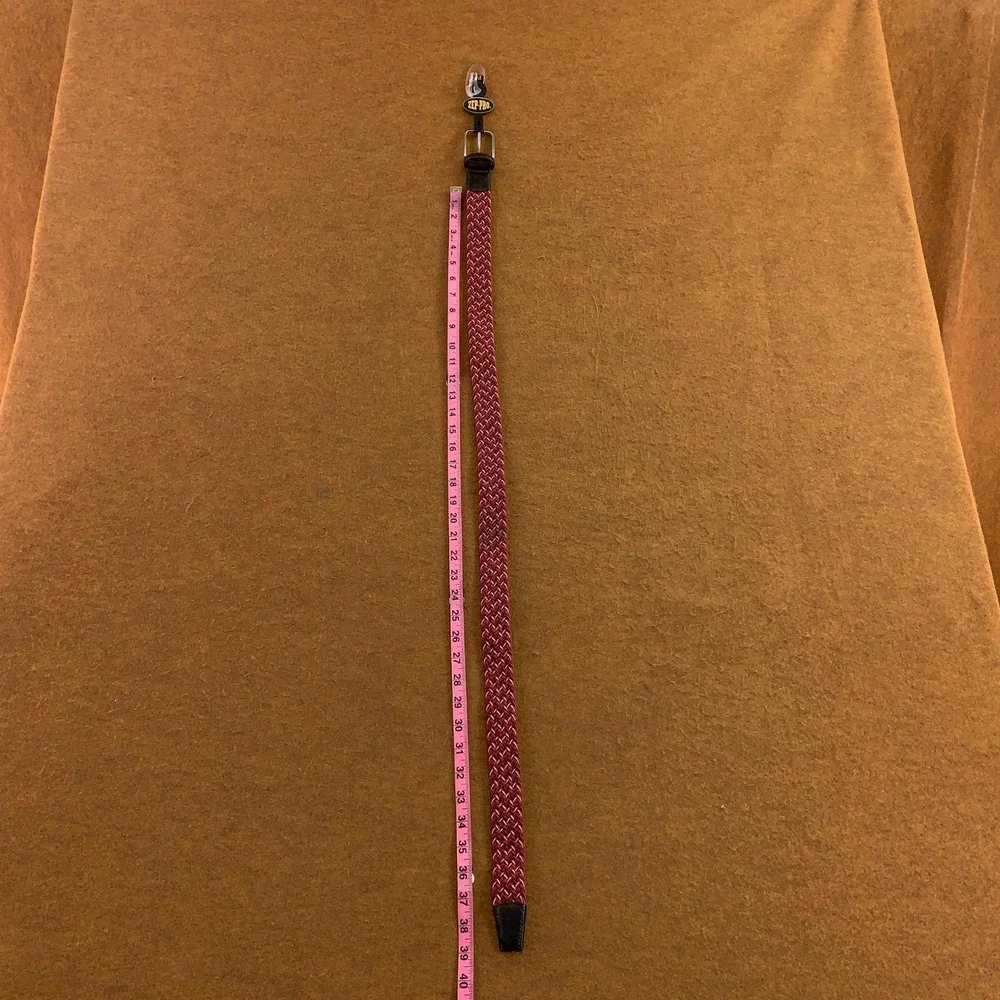 Zep-Pro Mens Medium Red Braided Elastic Stretch Belt NWT